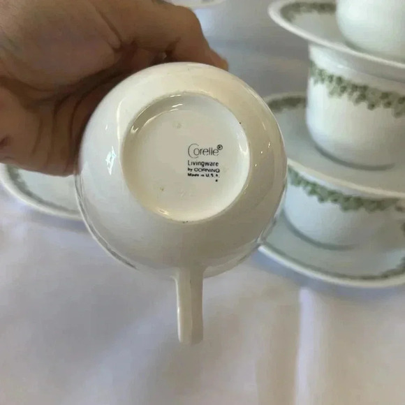 Set of 8 Corelle SPRING BLOSSOM Mug/Cup & Saucer Set - Picture 3 of 3